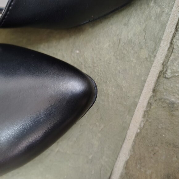 Paul Green Black Leather Flat Shoe - Picture 3 of 9